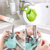 0762 Adjustable Kitchen Bathroom Water Drainage Plastic Basket/Bag with Faucet Sink Caddy - SWASTIK CREATIONS The Trend Point