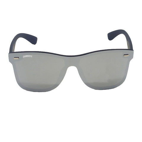Choriotis-0650 Smyder Square Silver-Black Sunglasses For Men & Women~CT-0650