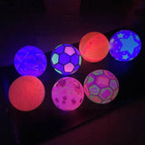 8056 Bouncy Stress Reliever Fun Play Led Rubber Balls for Kids (1Pc Only) - SWASTIK CREATIONS The Trend Point