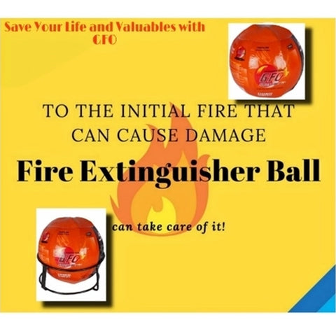 4971 GFO (Green Fire Ball) Automatic Fire Safety Ball for Office School Warehouse Home | FIRE Extinguisher Ball. - SWASTIK CREATIONS The Trend Point