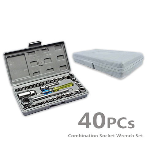 0421 Socket Combination Toolkit (40 pcs) - SWASTIK CREATIONS The Trend Point