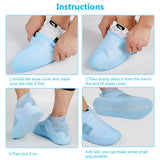 4867 Non-Slip Silicone Rain Reusable Anti skid Waterproof Fordable Boot Shoe Cover - SWASTIK CREATIONS The Trend Point