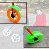 4435 Plastic Single Wheel Push Run toy with handle and two lights on wheel. push toy for Kids. - SWASTIK CREATIONS The Trend Point