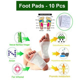 0644 kinoki Cleansing Detox Foot Pads, Ginger & salt Foot Patch -10pcs (Free Size, White) - SWASTIK CREATIONS The Trend Point
