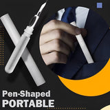 6188 3 In 1 Earbuds Cleaning Pen For Cleaning Of Ear Buds And Ear Phones Easily Without Having Any Damage. - SWASTIK CREATIONS The Trend Point