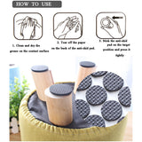 9066 28 pc Rubber furniture Pads Self Sticking Non Slip Furniture Noise Insulation Pads - SWASTIK CREATIONS The Trend Point
