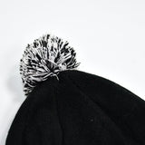 6341 Men's and Women's Skull Slouchy Winter Woolen Knitted Black Inside Fur Beanie Cap. 