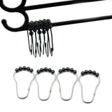 1797 Stainless Steel Bath Drape Clasp Curtain Hooks (Pack of 12 Pcs) - SWASTIK CREATIONS The Trend Point