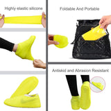 4867A NON-SLIP SILICONE RAIN REUSABLE ANTI SKID WATERPROOF FORDABLE BOOT SHOE COVER (MEDIUM) - SWASTIK CREATIONS The Trend Point