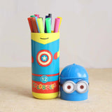 6175 Minions Sketch Pen Set with Attractive Designed Case (Pack of 12) - SWASTIK CREATIONS The Trend Point