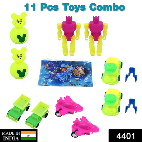 4401 Toys for Kids Friction Powered Toy for Baby Push & Go Toys Combo Set for Boys & Girls ( Pack of 11) - SWASTIK CREATIONS The Trend Point