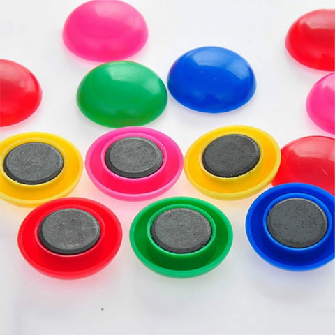 4676 Colorful Board Magnets Circular Plastic Buttons (Moq :-10) - SWASTIK CREATIONS The Trend Point