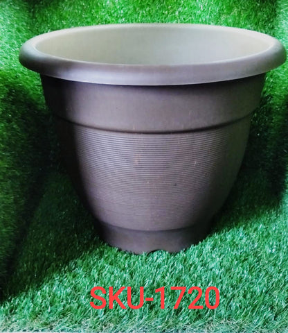 1720 Garden Heavy Plastic Planter Pot Gamla 17x14 inch Color May Vary (1Pc) - SWASTIK CREATIONS The Trend Point