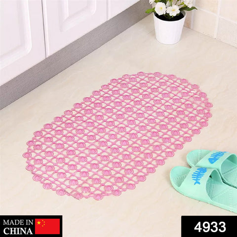 4933 Nonslip Soft Rubber Bath Mat for Bathtub and Shower, Anti Slip Bacterial Anti Bacterial Machine Washable PVC Bath Mat - SWASTIK CREATIONS The Trend Point