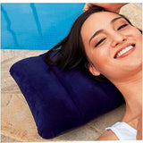 0510 Velvet Air Inflatable Travel Pillow (Blue) - SWASTIK CREATIONS The Trend Point