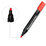1626 Red Permanent Markers for White Board (Pack Of 12) - SWASTIK CREATIONS The Trend Point