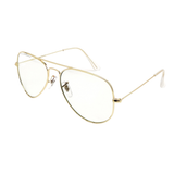 Louis Kouros-3026 Armstoner Aviator Transparent-Gold Sunglasses For Men & Women~LK-3026 - SWASTIK CREATIONS The Trend Point