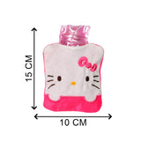 6520 Pink Hello Kitty small Hot Water Bag with Cover for Pain Relief, Neck, Shoulder Pain and Hand, Feet Warmer, Menstrual Cramps. - SWASTIK CREATIONS The Trend Point