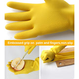 4854 2 pair med yellow gloves For Types Of Purposes Like Washing Utensils, Gardening And Cleaning Toilet Etc. - SWASTIK CREATIONS The Trend Point