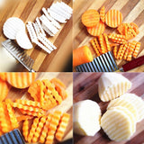 2007_Crinkle Cut Knife Potato Chip Cutter With Wavy Blade French Fry Cutter - SWASTIK CREATIONS The Trend Point