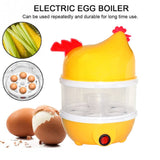 2443 Hen Shape Egg Boiler Home Machine with Tray - SWASTIK CREATIONS The Trend Point