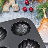 7076 6 slot Non-Stick Muffins Cupcake Pancake Baking Molds Tray (Moq :-5) - SWASTIK CREATIONS The Trend Point