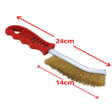 1568B Stainless steel wire hand brush metal cleaner rust paint removing tool - SWASTIK CREATIONS The Trend Point