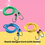 9067 High Strength Elastic Bungee, Shock Cord Cables, Luggage Tying Rope with Hooks - SWASTIK CREATIONS The Trend Point