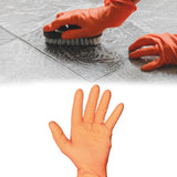 4852 2 Pair Medium Orange  Gloves For Types Of Purposes Like Washing Utensils, Gardening And Cleaning Toilet Etc. - SWASTIK CREATIONS The Trend Point