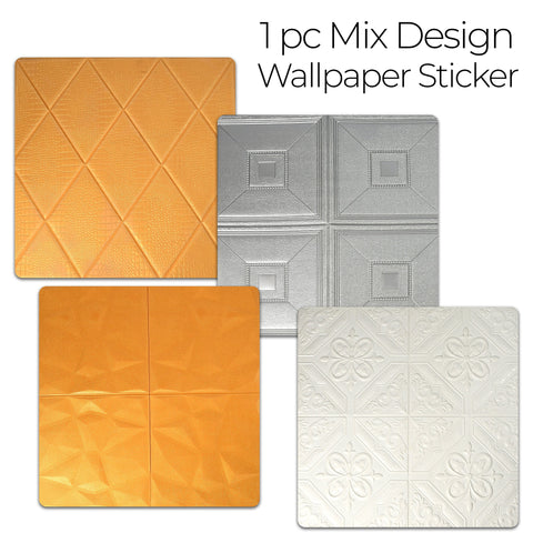9292 SELF ADHESIVE PE FOAM SQUARE & MULTI DESIGN 3D WALL PAPER STICKERS SUITABLE FOR HOME HOTEL LIVING ROOM BEDROOM & CAFE - SWASTIK CREATIONS The Trend Point