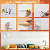 9291 Self Adhesive PE Foam Brick Design 3D Wall Paper Stickers Suitable For Home Hotel Living Room Bedroom & Café 