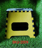 2009_12 Inch Plastic Folding Step Stool for Kids and Adults with Handle (Multicolor) - SWASTIK CREATIONS The Trend Point