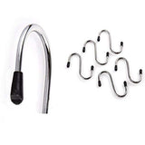 0232 Heavy Duty S-Shaped Stainless Steel Hanging Hooks - 5 pcs - SWASTIK CREATIONS The Trend Point