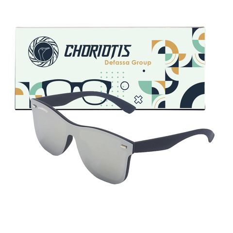 Choriotis-0650 Smyder Square Silver-Black Sunglasses For Men & Women~CT-0650 - SWASTIK CREATIONS The Trend Point