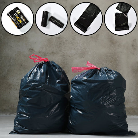 9268 2Rolls Garbage Bags/Dustbin Bags/Trash Bags 45x52Cm. - SWASTIK CREATIONS The Trend Point
