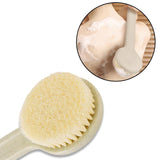 6197 Body Brush Long Handle Dry Brush Soft Bristle Bath Brush Back Scrub Exfoliating Massage. - SWASTIK CREATIONS The Trend Point
