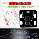 6326 Bluetooth Body Fat Scale Digital Smart Body Weight Scale iOS and Android App to Manage Body Weight, Body Fat, Water, Muscle Mass, BMI, BMR, Bone Mass and Visceral Fat with BMI Scale - SW