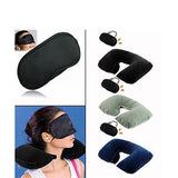 0505 -3-in-1 Air Travel Kit with Pillow, Ear Buds & Eye Mask - SWASTIK CREATIONS The Trend Point