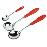 2701 6 Pc SS Serving Spoon With stand used in all kinds of household and kitchen places for holding spoons etc. - SWASTIK CREATIONS The Trend Point