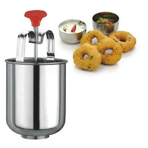 0145B Stainless Steel Medu Vada And Donut Maker For Perfectly Shaped And Crispy Vada Maker - SWASTIK CREATIONS The Trend Point