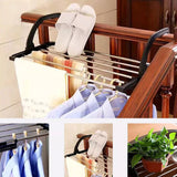 7620 Steel Small Hanging Rack Cloth Drying Rack for Home, Balcony, and Window - SWASTIK CREATIONS The Trend Point