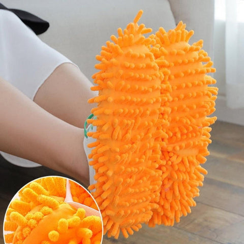 0516 Multi-Function Washable Dust Mop/Floor Cleaning Slippers - SWASTIK CREATIONS The Trend Point