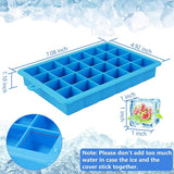 1144  Silicone Ice Cube Trays 24 Cavity Per Ice Tray [Multicolour] - SWASTIK CREATIONS The Trend Point