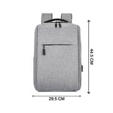 6219 Gray Travel Laptop Backpack With USB Charging Port - SWASTIK CREATIONS The Trend Point
