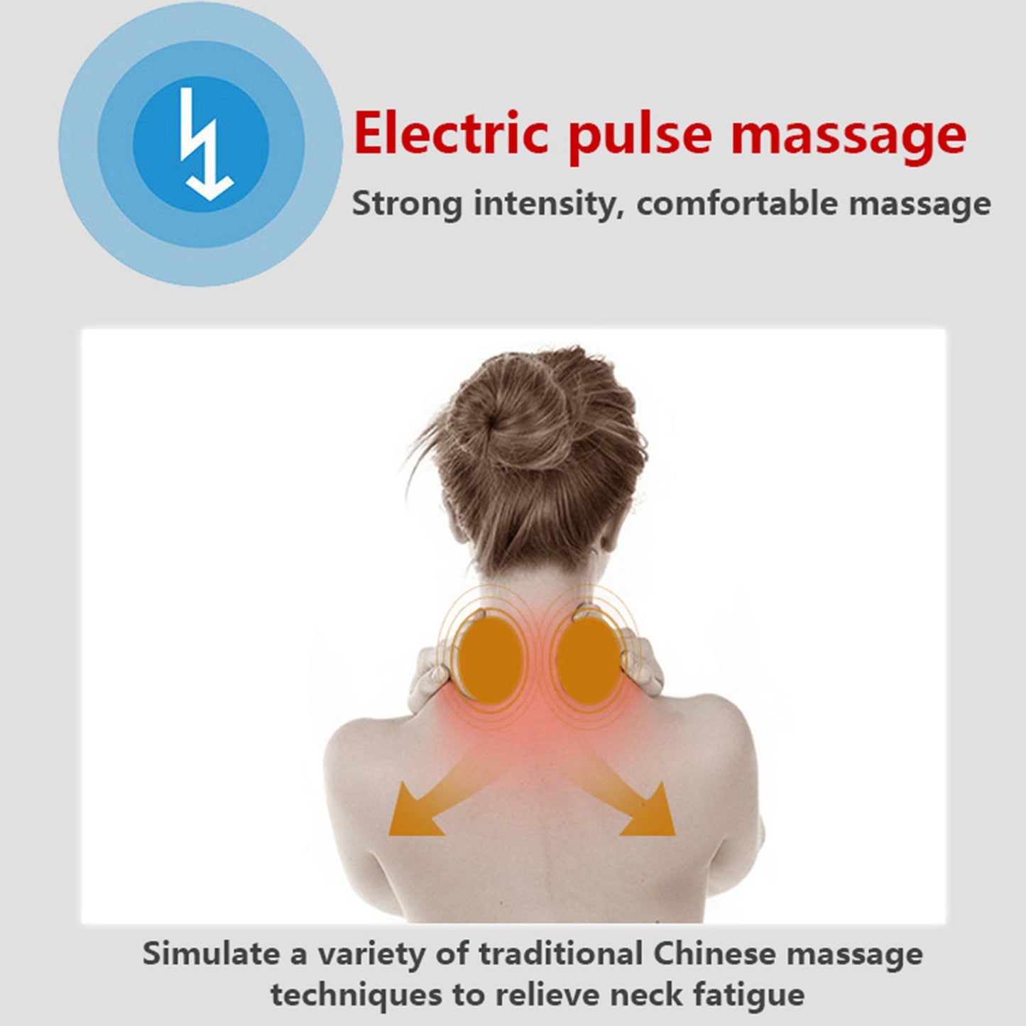 6199 Electric Neck Massager for Deep Tissue Pain Relief Cervical Vertebra Massager - SWASTIK CREATIONS The Trend Point SWASTIK CREATIONS The Trend Point