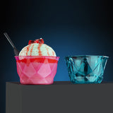 2764 6pc Diamond shape ice cream bowl set - SWASTIK CREATIONS The Trend Point