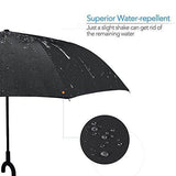6211 Plain design Windproof Upside Down Reverse Umbrella with C-Shaped Handle - SWASTIK CREATIONS The Trend Point