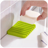 0810 Silicone Soap Holder Soap Dish Stand Saver Tray Case for Shower - SWASTIK CREATIONS The Trend Point