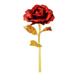 0879 24K Artificial Golden Rose/Gold Red Rose with Gift Box (10 inches) - SWASTIK CREATIONS The Trend Point
