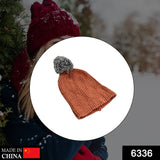 6336 Men's and Women's Skull Slouchy Winter Woolen Knitted Black Inside Fur Beanie Cap. - SWASTIK CREATIONS The Trend Point